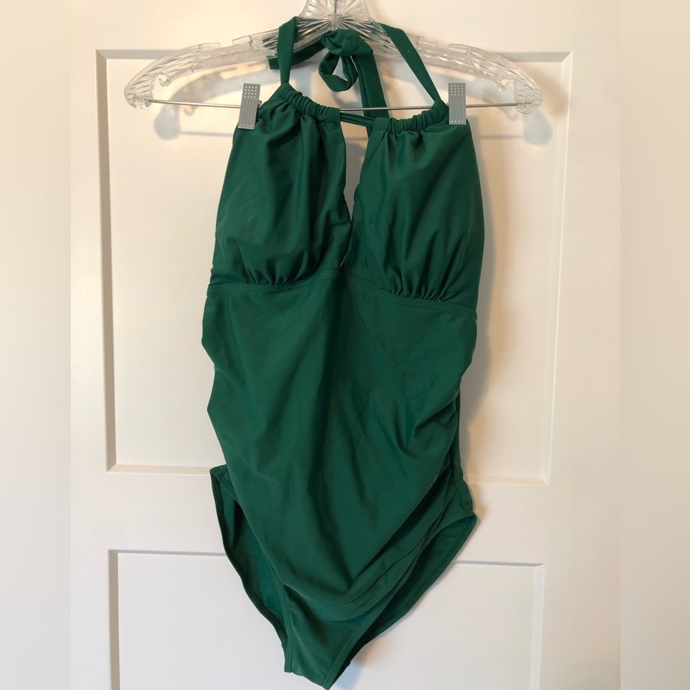 Green Maternity Swimsuit - size Medium